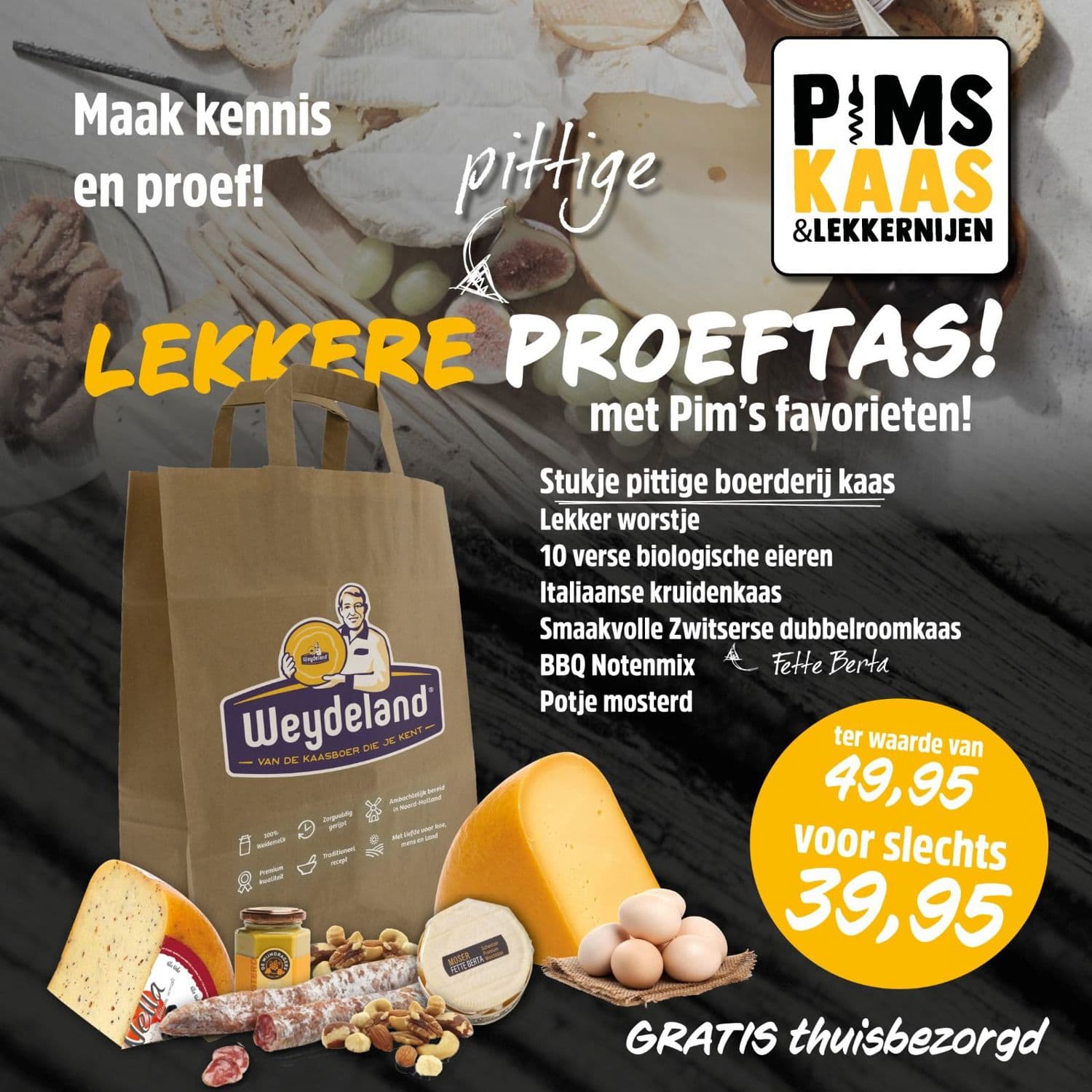 pittige (lekkere)proeftas