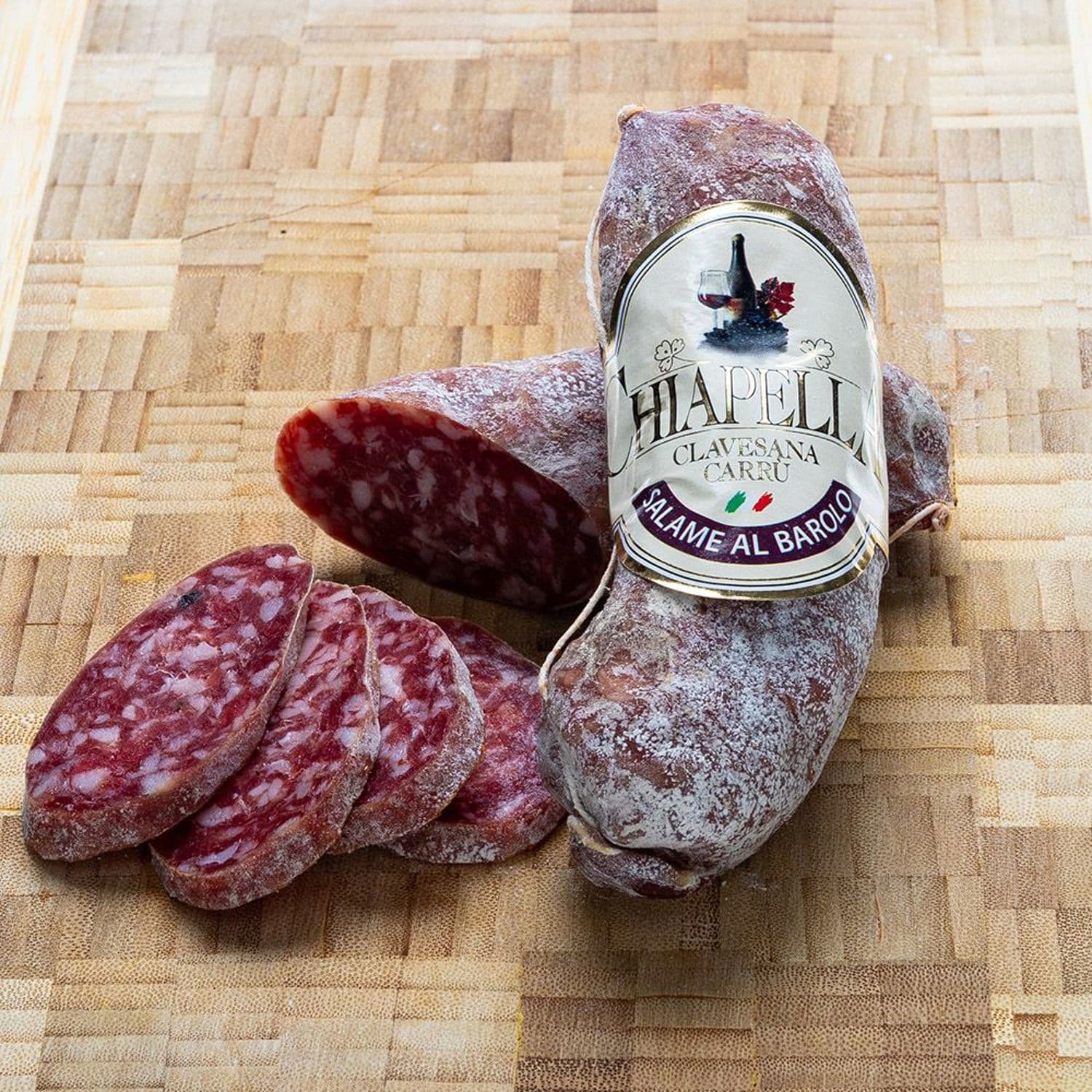 Salame Crudo Barolo D.O.C. met rode wijn