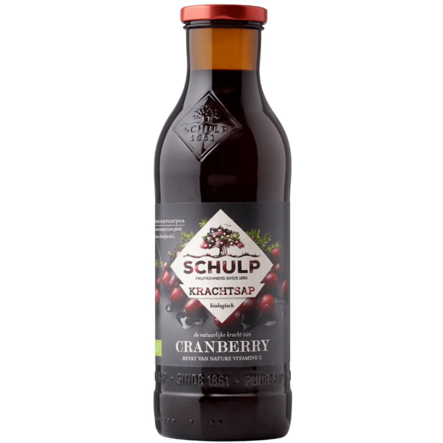 Schulp Cranberrysap Puur Biologisch 750 ml