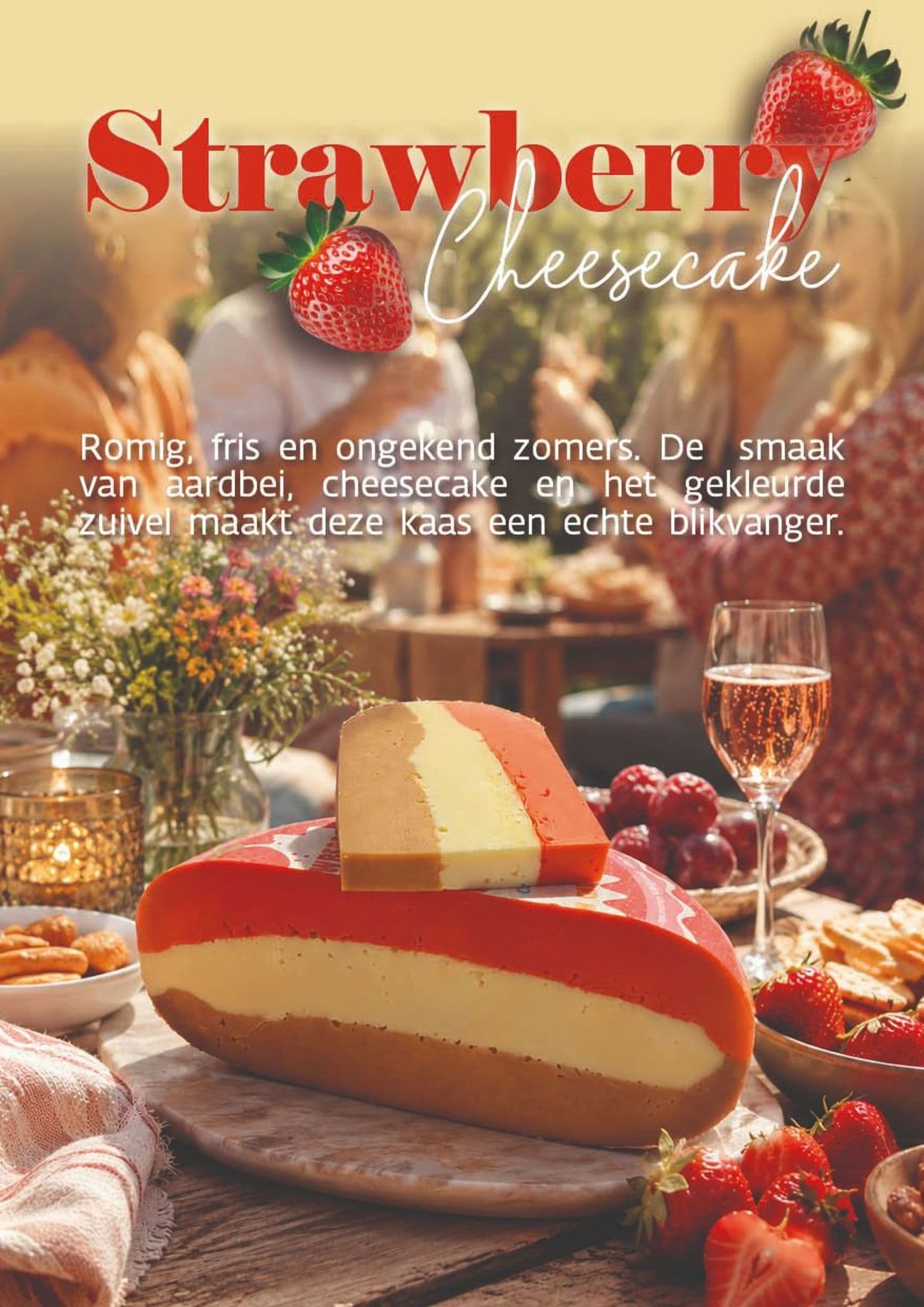 Strawberry cheesecake kaas 